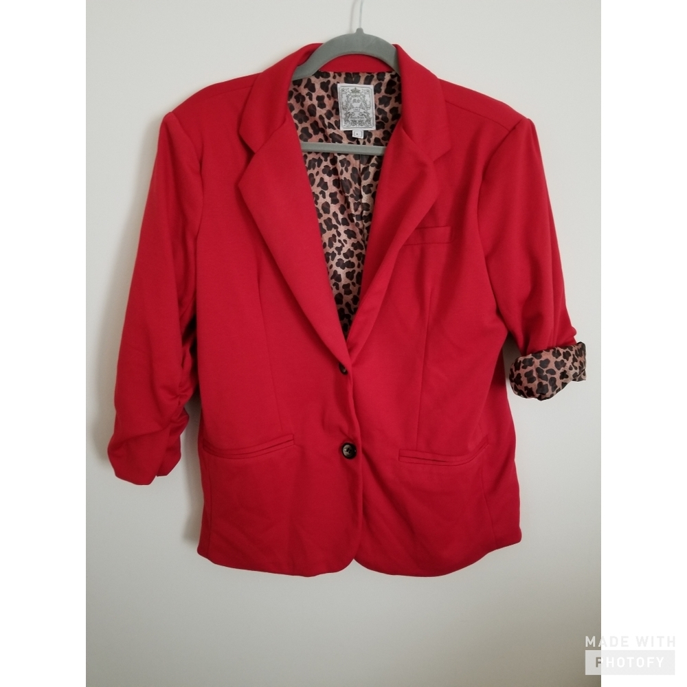 Women's red blazer